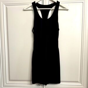Mapale Women’s Medium Sleeveless Pull On Black Mini Dress w/Open Back Clubbing